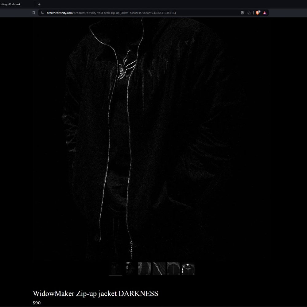 WidowMaker Zip-up jacket DARKNESS